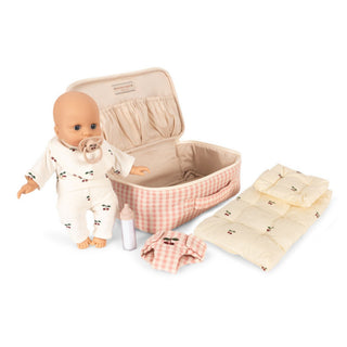 Konges Sløjd Baby Doll Nursery Suitcase - Pink Check