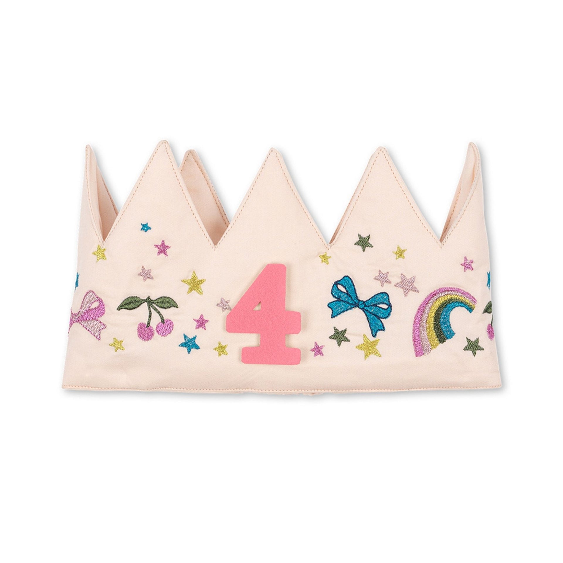 Konges Sløjd Glitter Birthday Crown - Rainbow