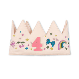 Konges Sløjd Glitter Birthday Crown - Rainbow