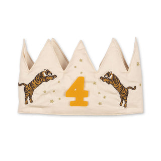 Konges Sløjd Glitter Birthday Crown - Tiger