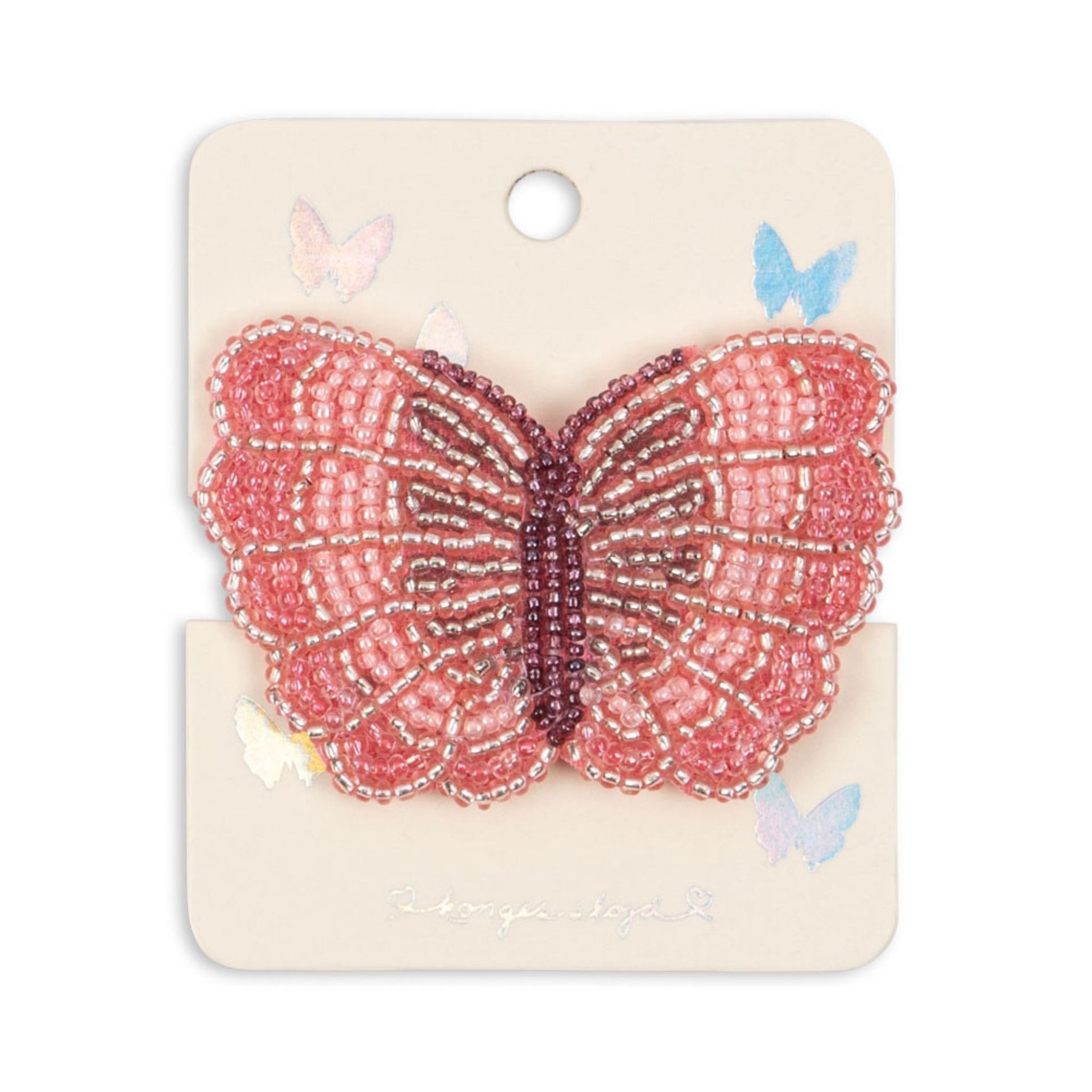 Konges Sløjd Mini Butterfly Beaded Hair Clip
