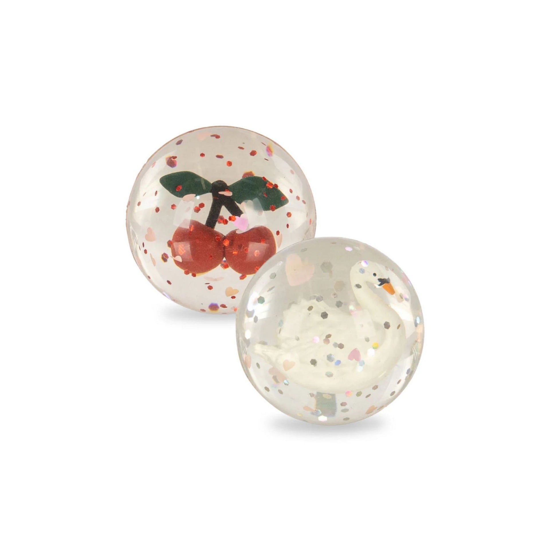 Konges Sløjd Bouncing Ball Set - Cherry / Swan