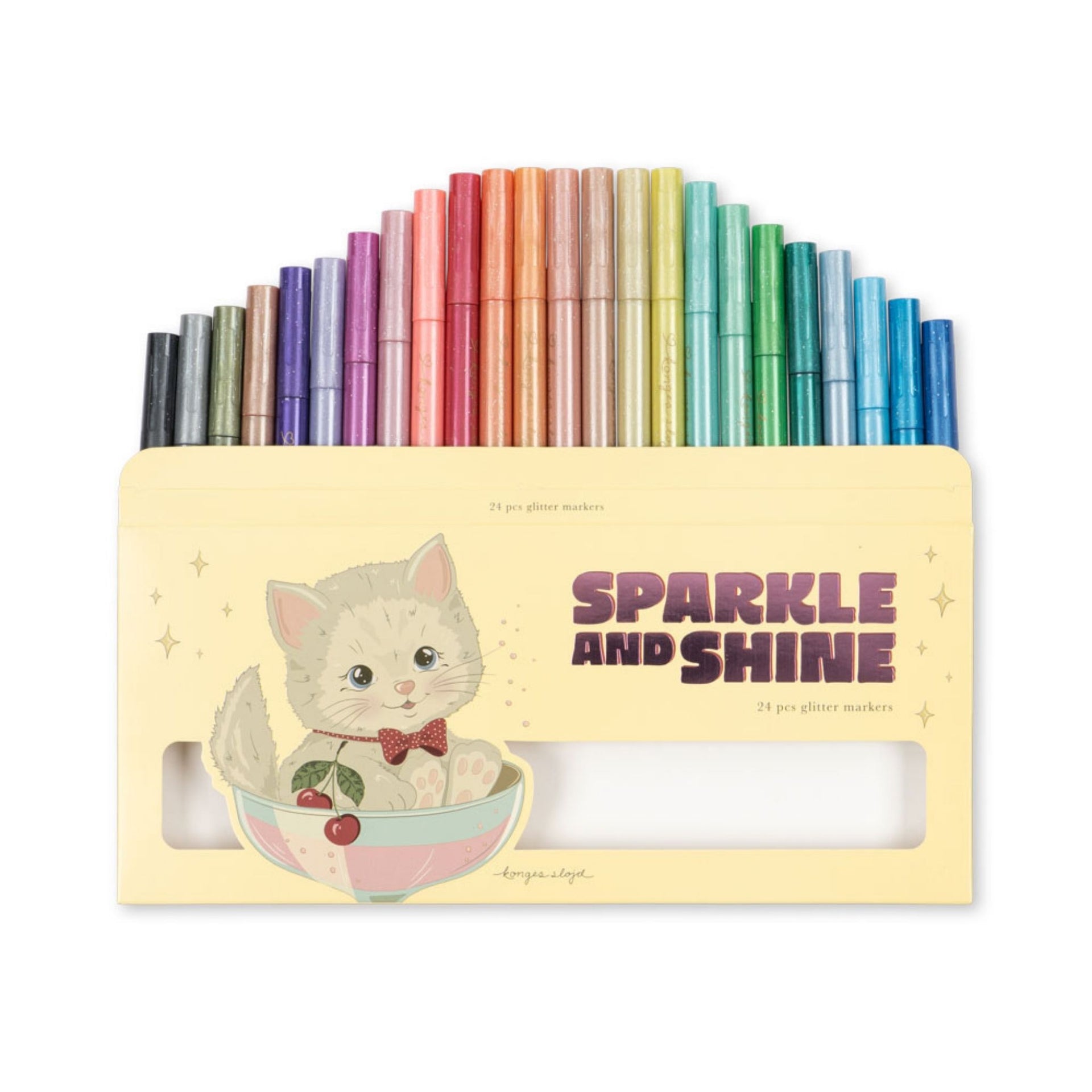 Konges Sløjd Glitter Markers - 24 Pack