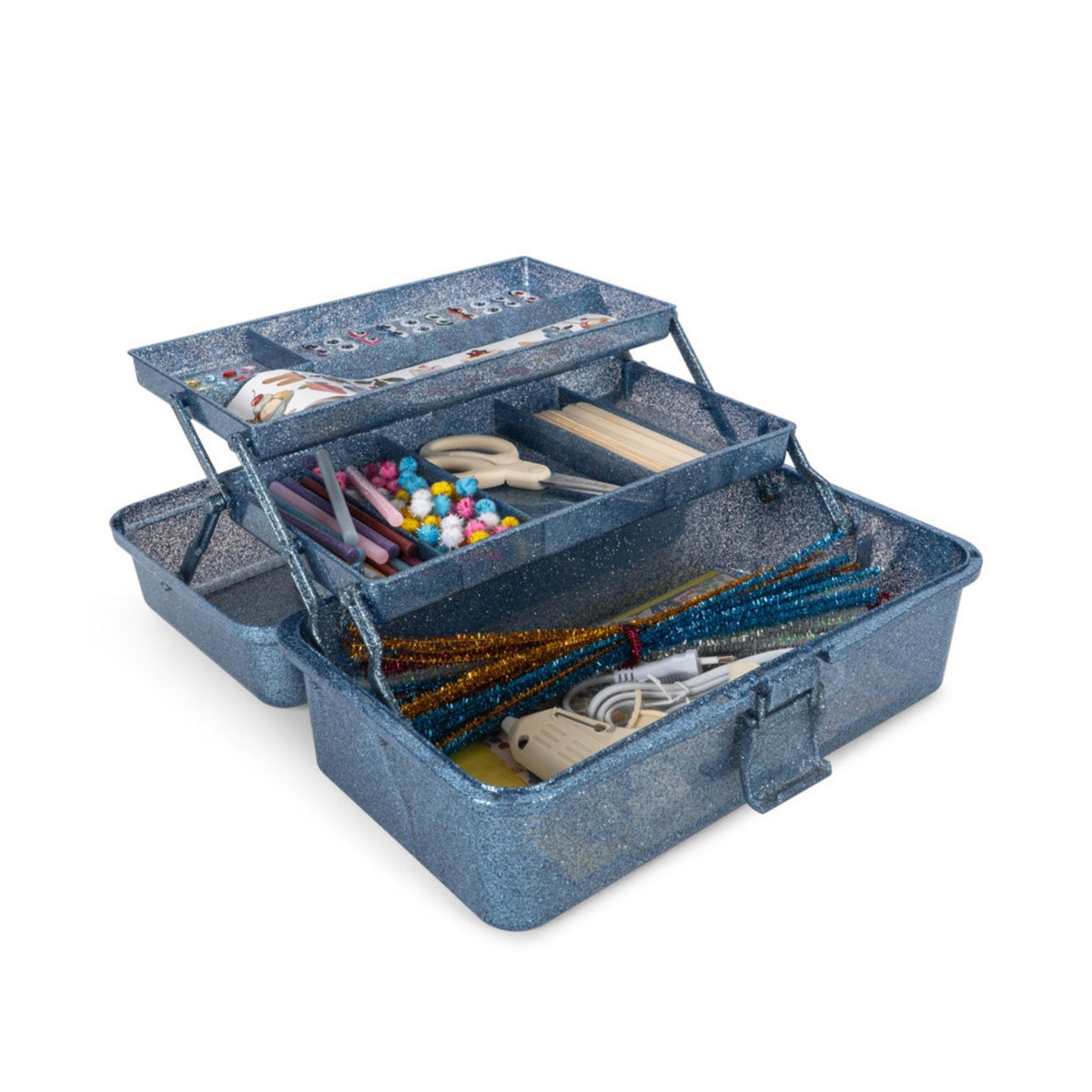 Konges Sløjd Hobby Caddy - Glitter Blue