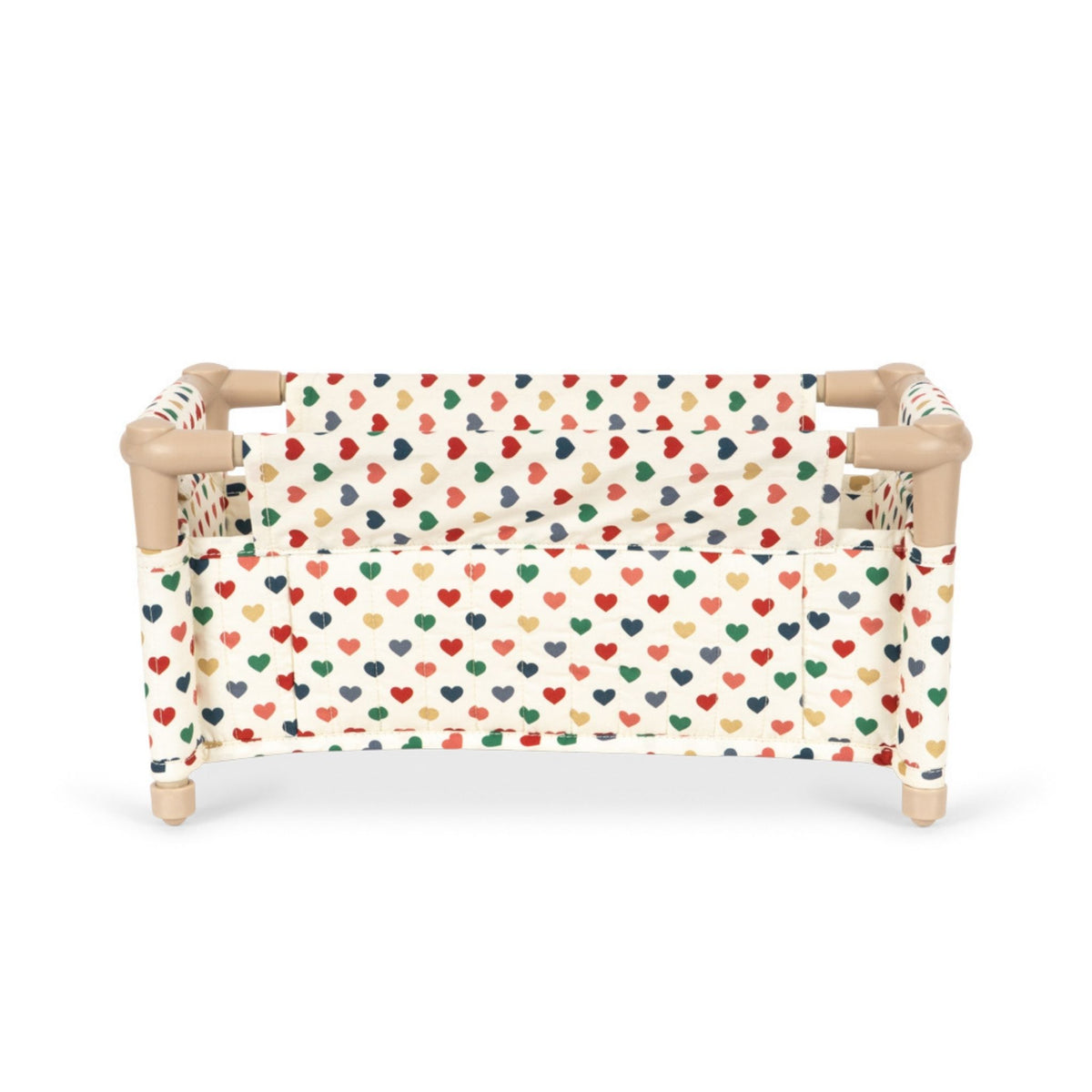 Konges Sløjd Doll Travel Bed - Colourful Hearts