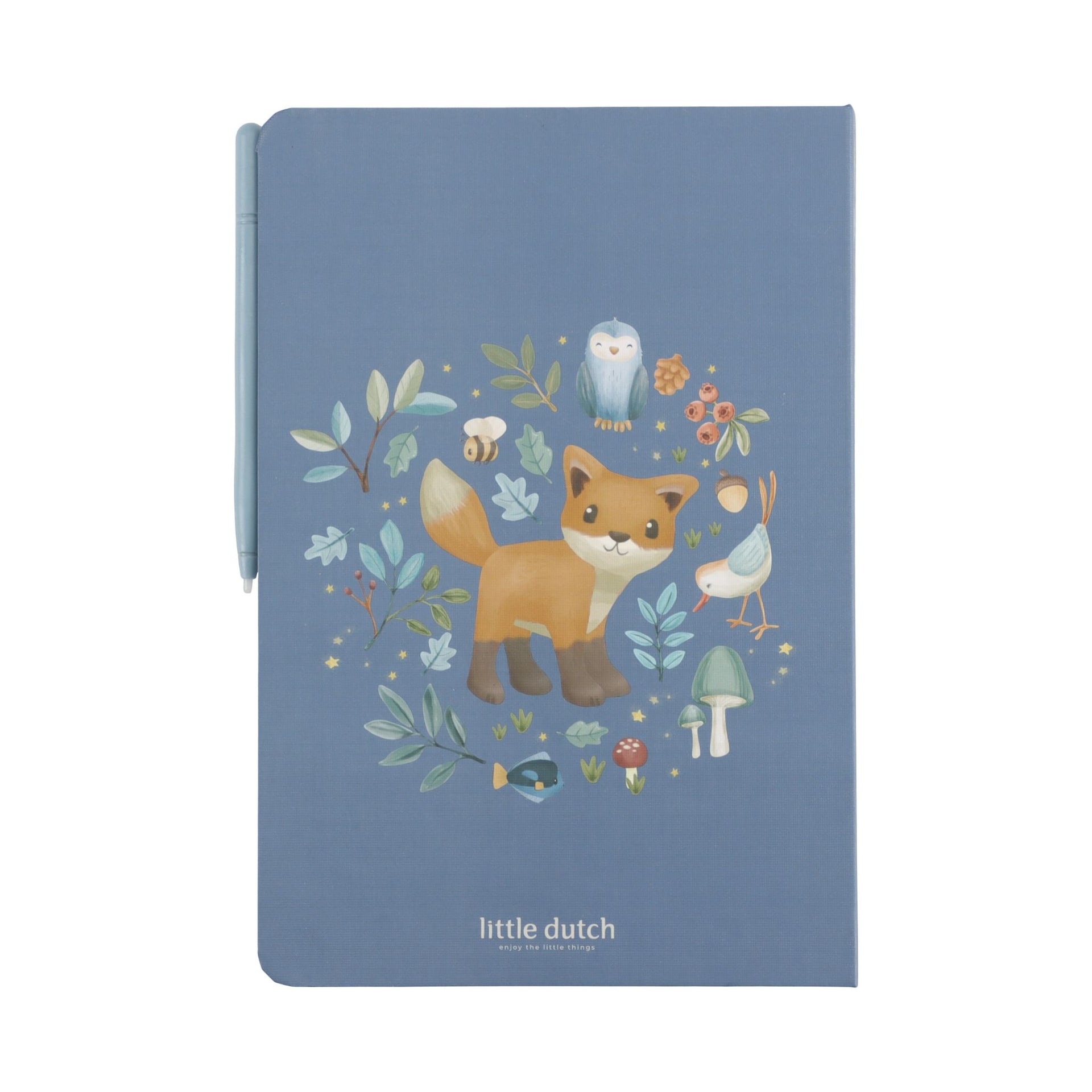 Little Dutch Drawing Tablet Blue - Forest Friends