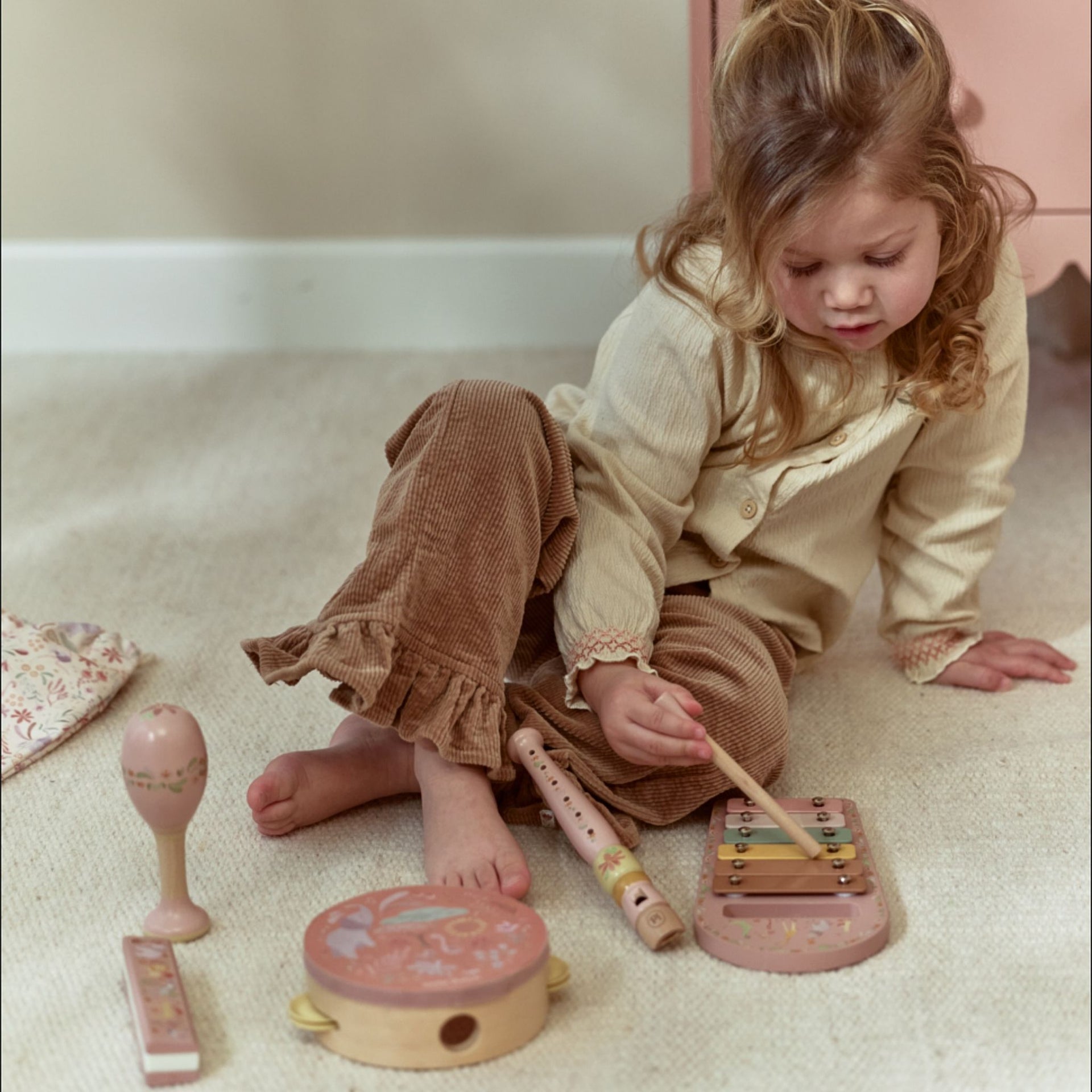 Little Dutch Music Set Pink - Safari Friends