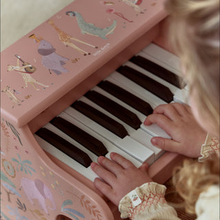 Little Dutch Wooden Piano Pink - Safari Friends