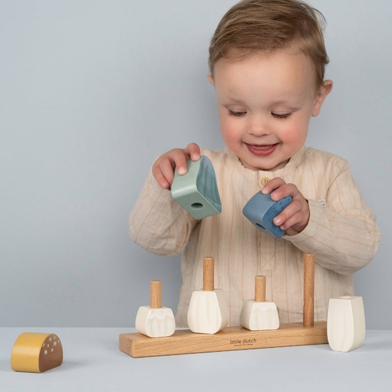 Little Dutch Mushrooms Stacking Puzzle - Forest Friends
