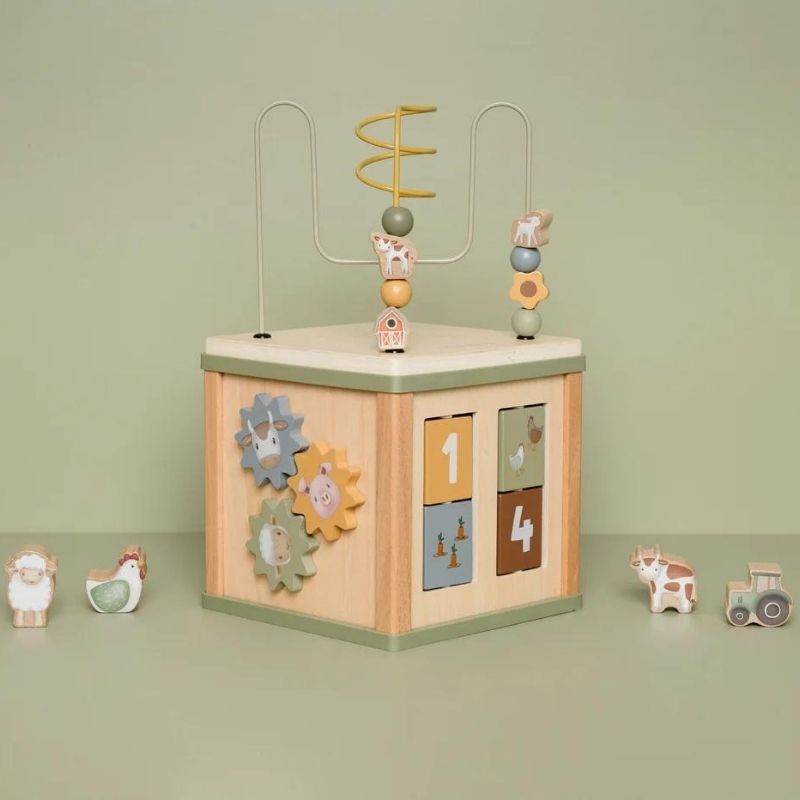 Little Dutch Wooden Activity Cube - Little Farm