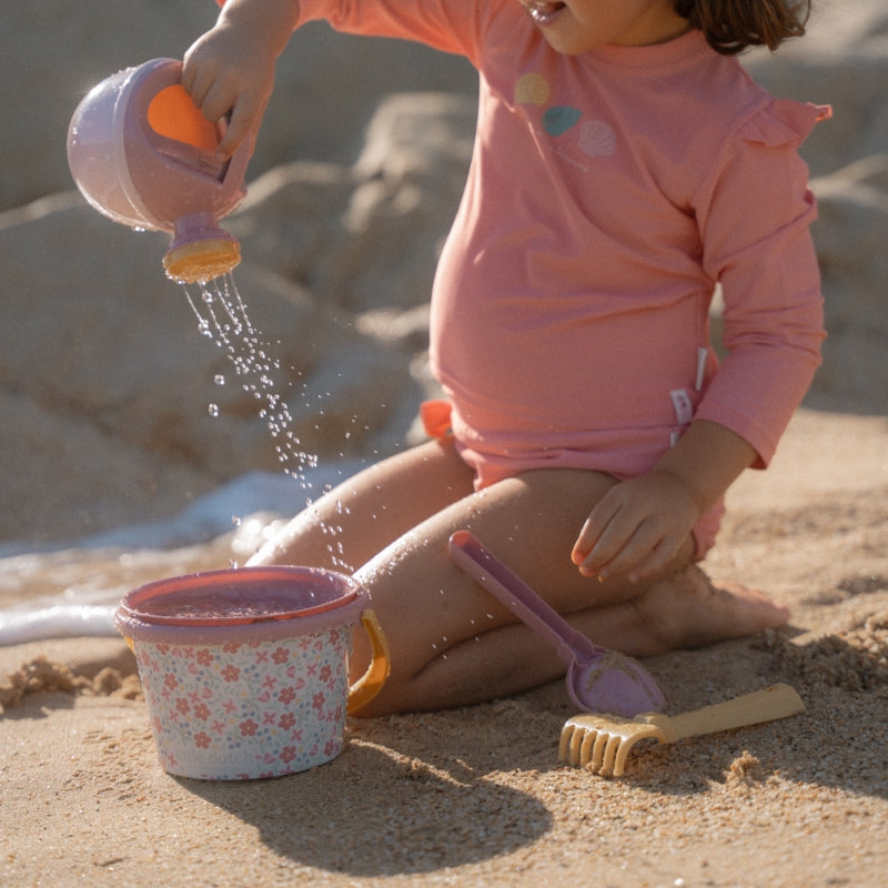Little Dutch 5 Piece Beach Set - Pink Flowers