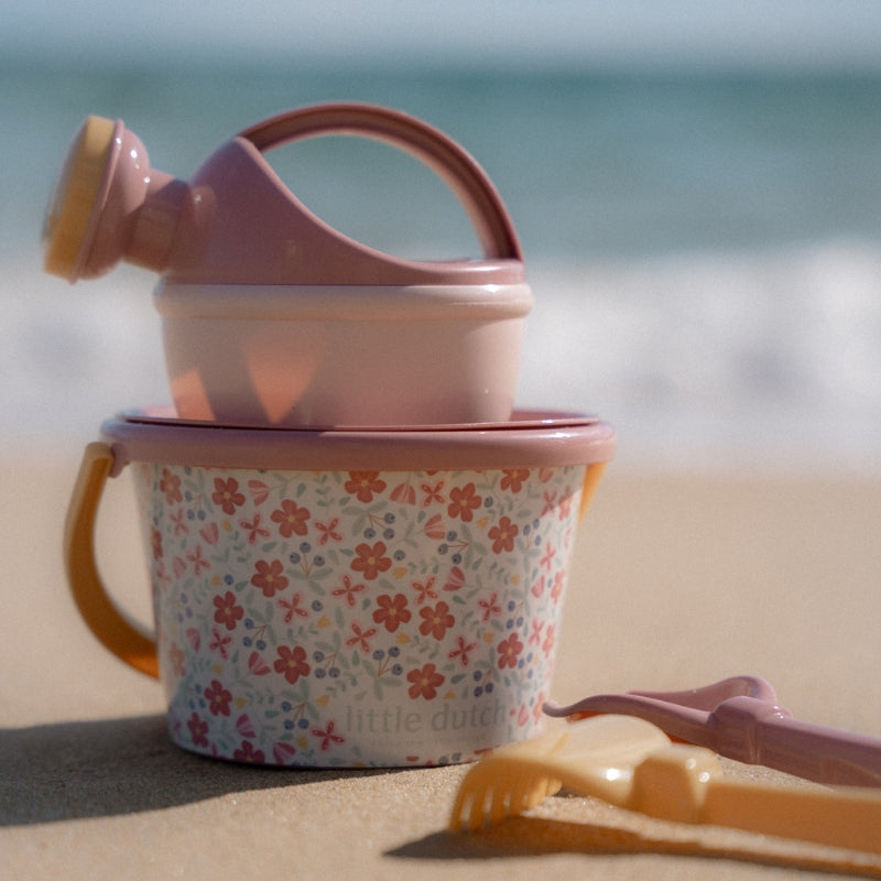 Little Dutch 5 Piece Beach Set - Pink Flowers