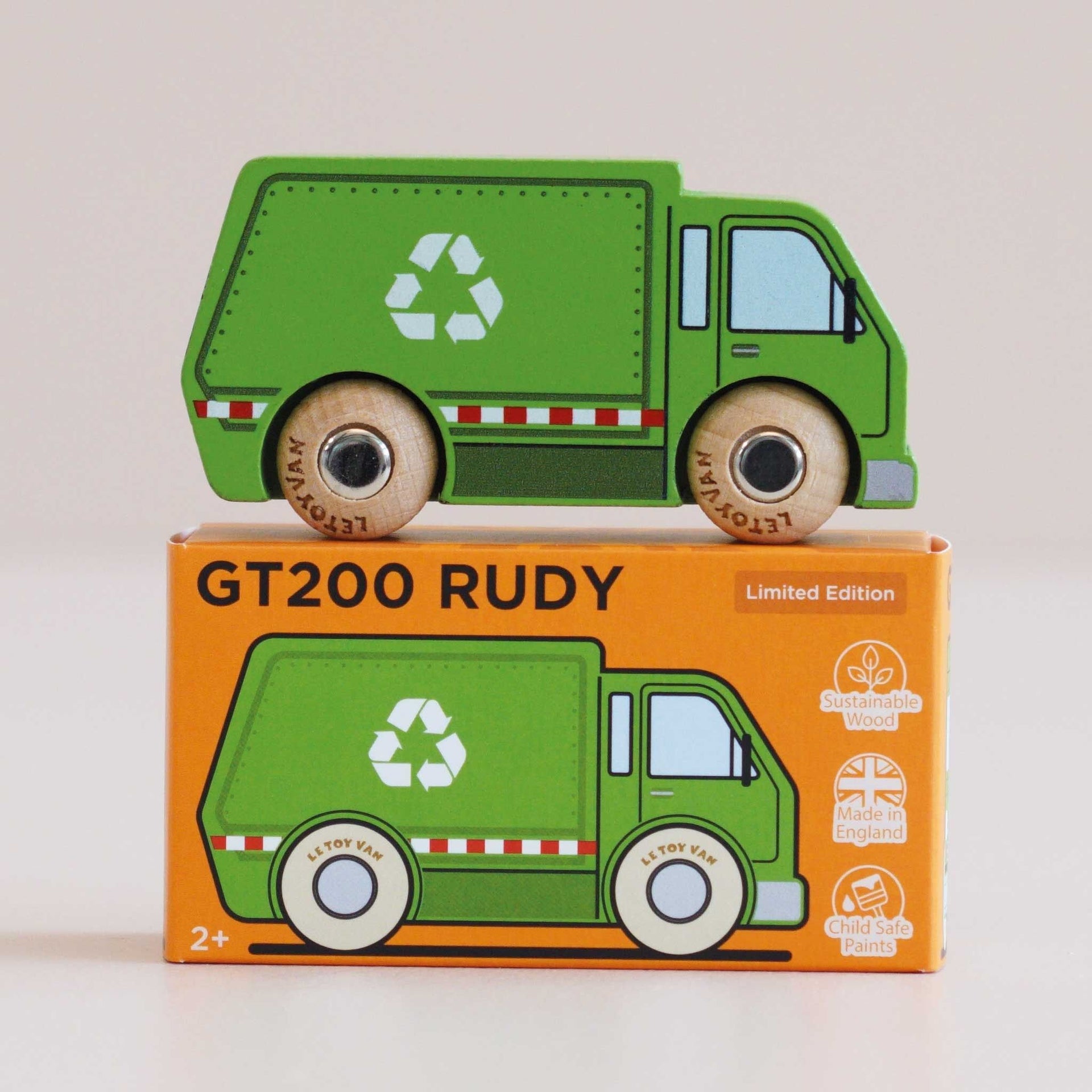 Le Toy Van Wooden Recycling Truck - Rudy