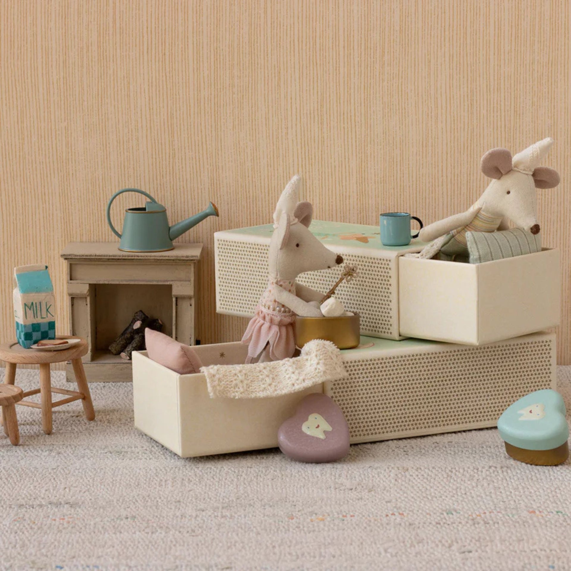 Maileg Little Brother Tooth Fairy Mouse In A Match Box