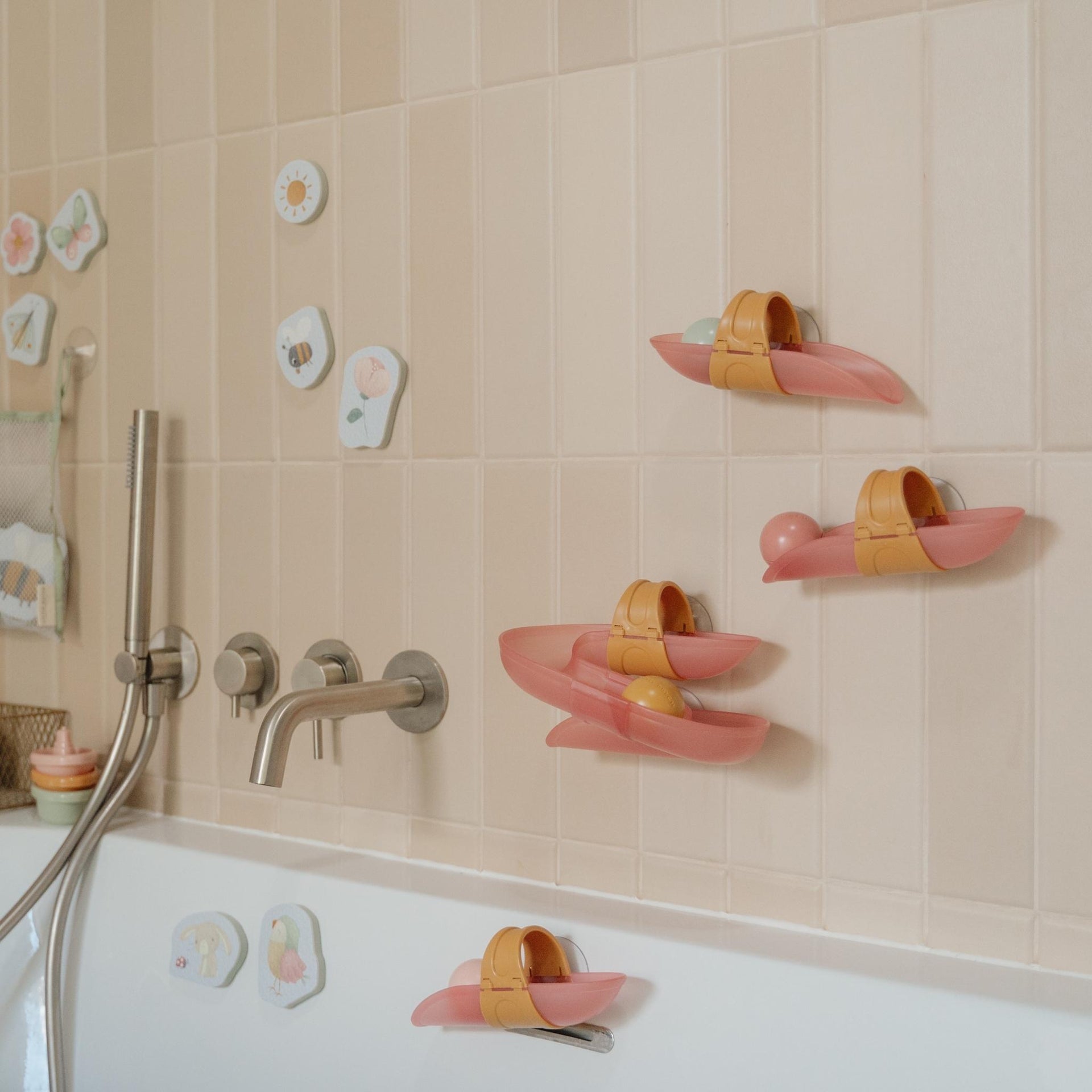 Little Dutch Bath Ball Track - Pink