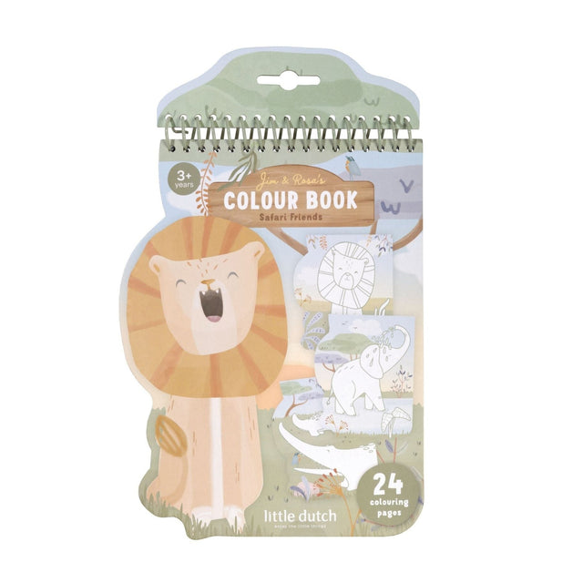 Little Dutch Lion Colouring Book - Safari Friends