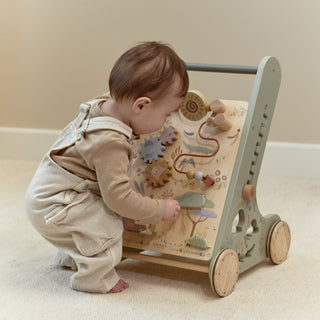 Little Dutch Wooden Baby Activity Walker - Safari Friends