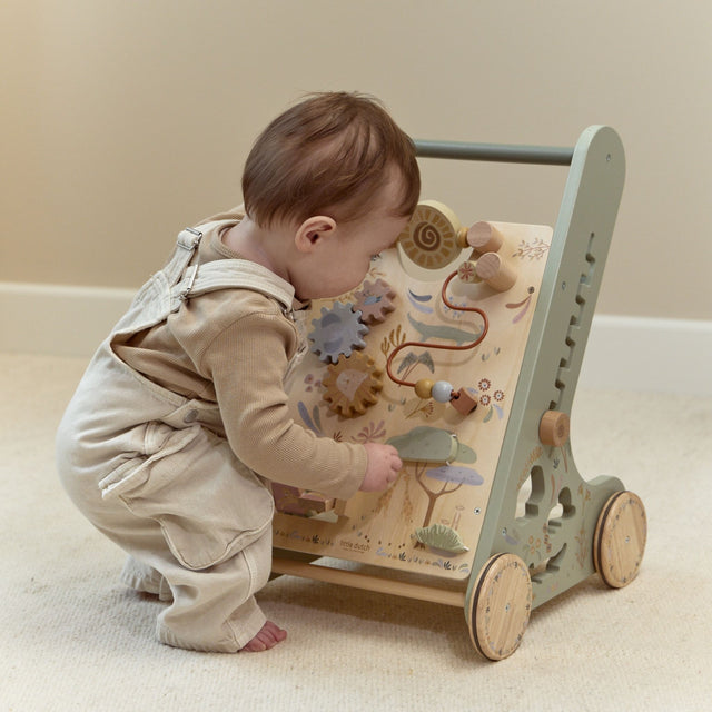 Little Dutch Wooden Baby Activity Walker - Safari Friends