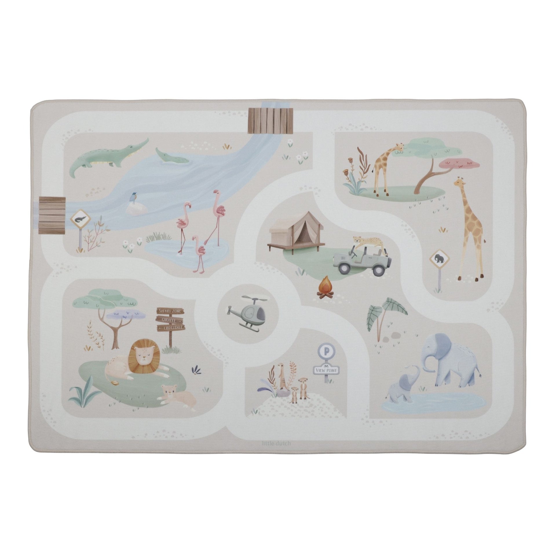 Little Dutch Car Play Mat - Safari Friends