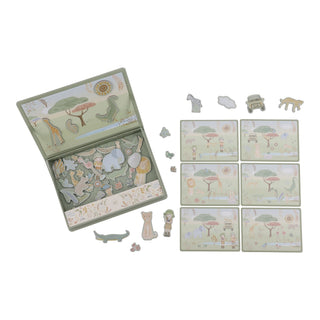 Little Dutch Magnetic Play Board - Safari Friends