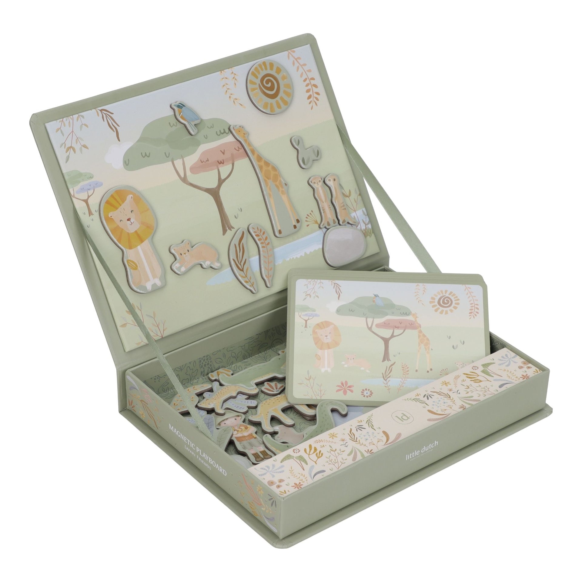 Little Dutch Magnetic Play Board - Safari Friends