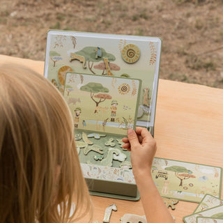 Little Dutch Magnetic Play Board - Safari Friends