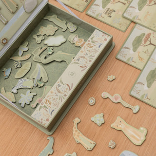 Little Dutch Magnetic Play Board - Safari Friends