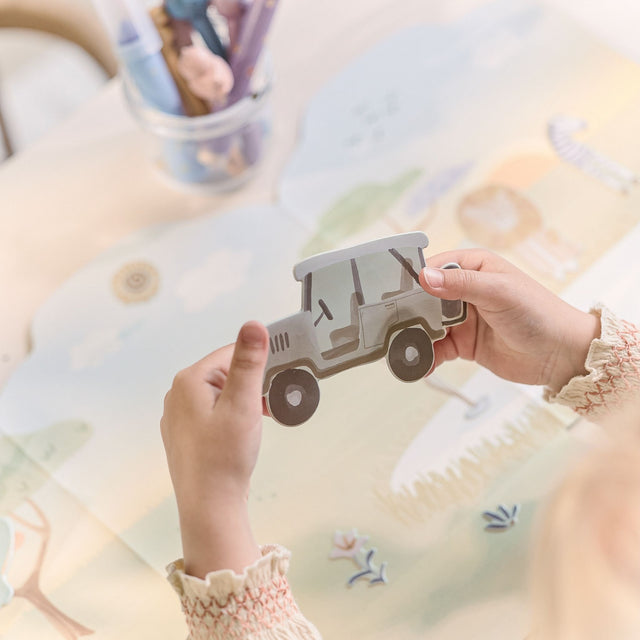 Little Dutch Reusable Sticker Scene Book - Safari Friends