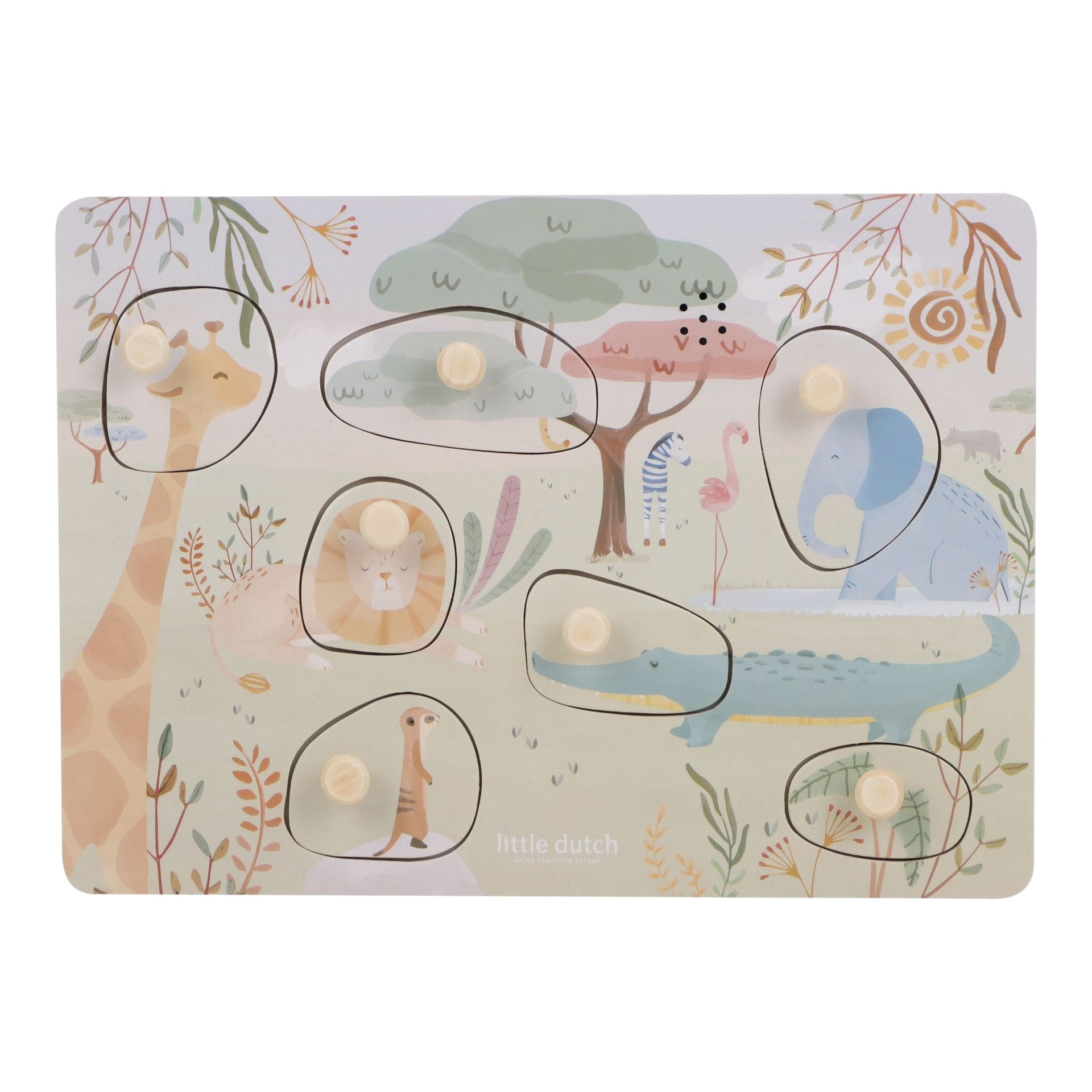 Little Dutch Sound Puzzle - Safari Friends