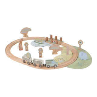 Little Dutch Wooden Train Set - Safari Friends