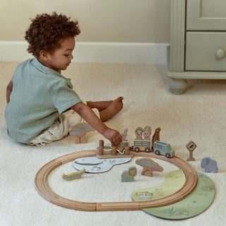 Little Dutch Wooden Train Set - Safari Friends