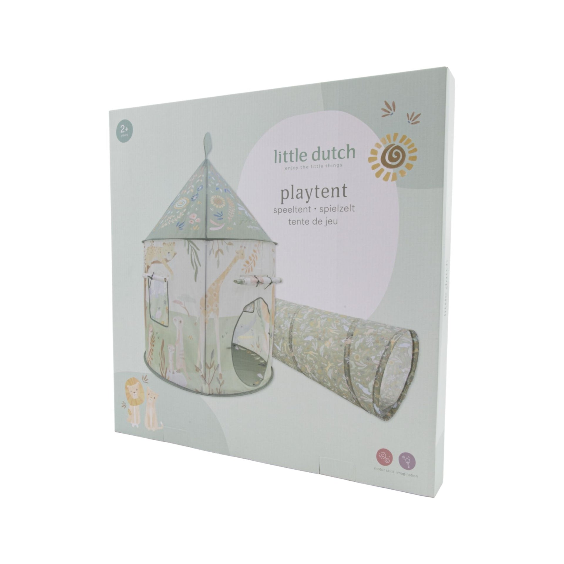 Little Dutch Tent With Play Tunnel - Safari Friends