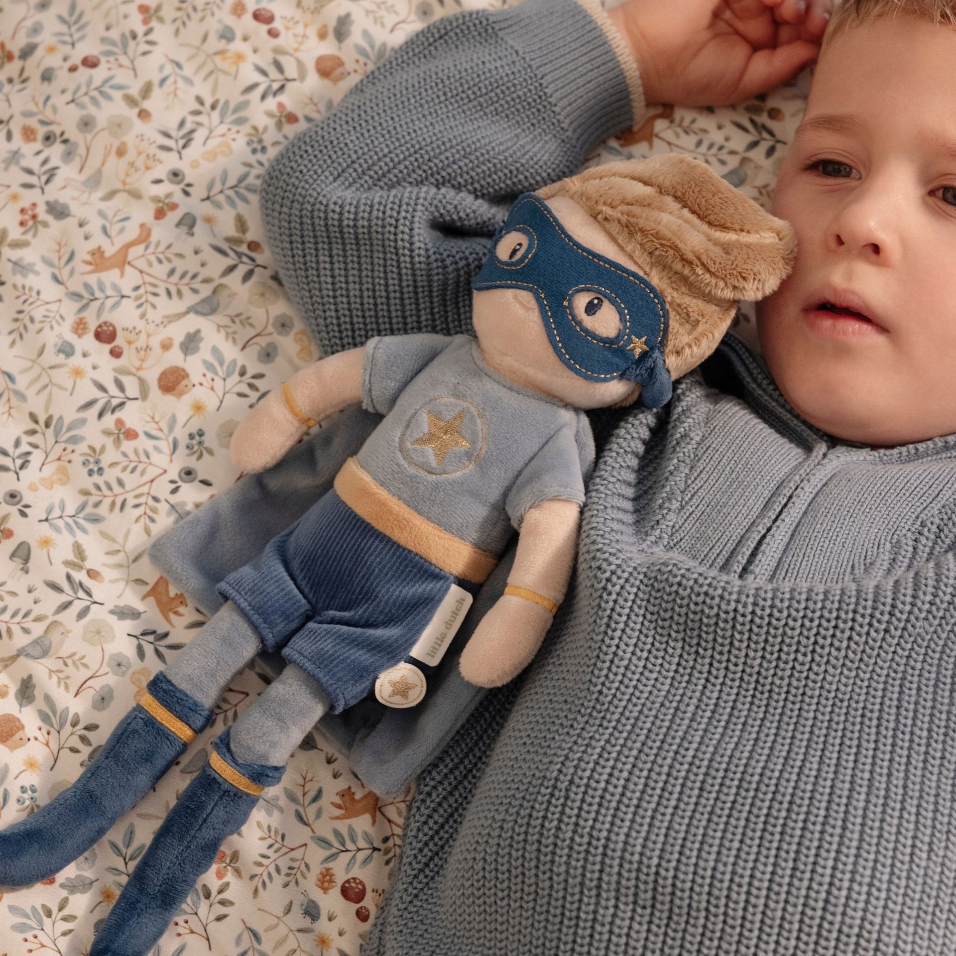 Little Dutch Cuddle Doll Superhero Jim - 35cm