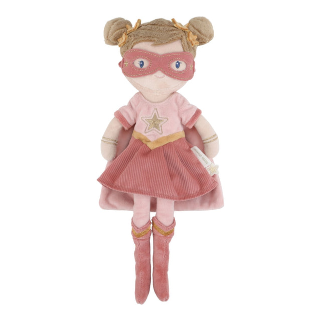 Little Dutch Cuddle Doll Superhero Rosa - 35cm