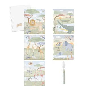 Little Dutch Water Magic Book - Safari Friends Rosa