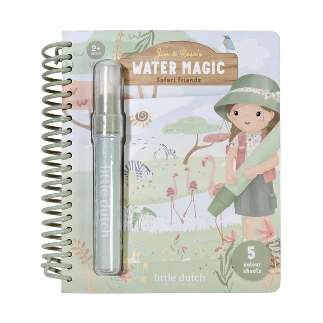 Little Dutch Water Magic Book - Safari Friends Rosa