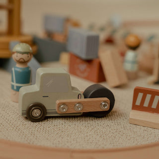 Little Dutch Wooden Train Track Crane Set
