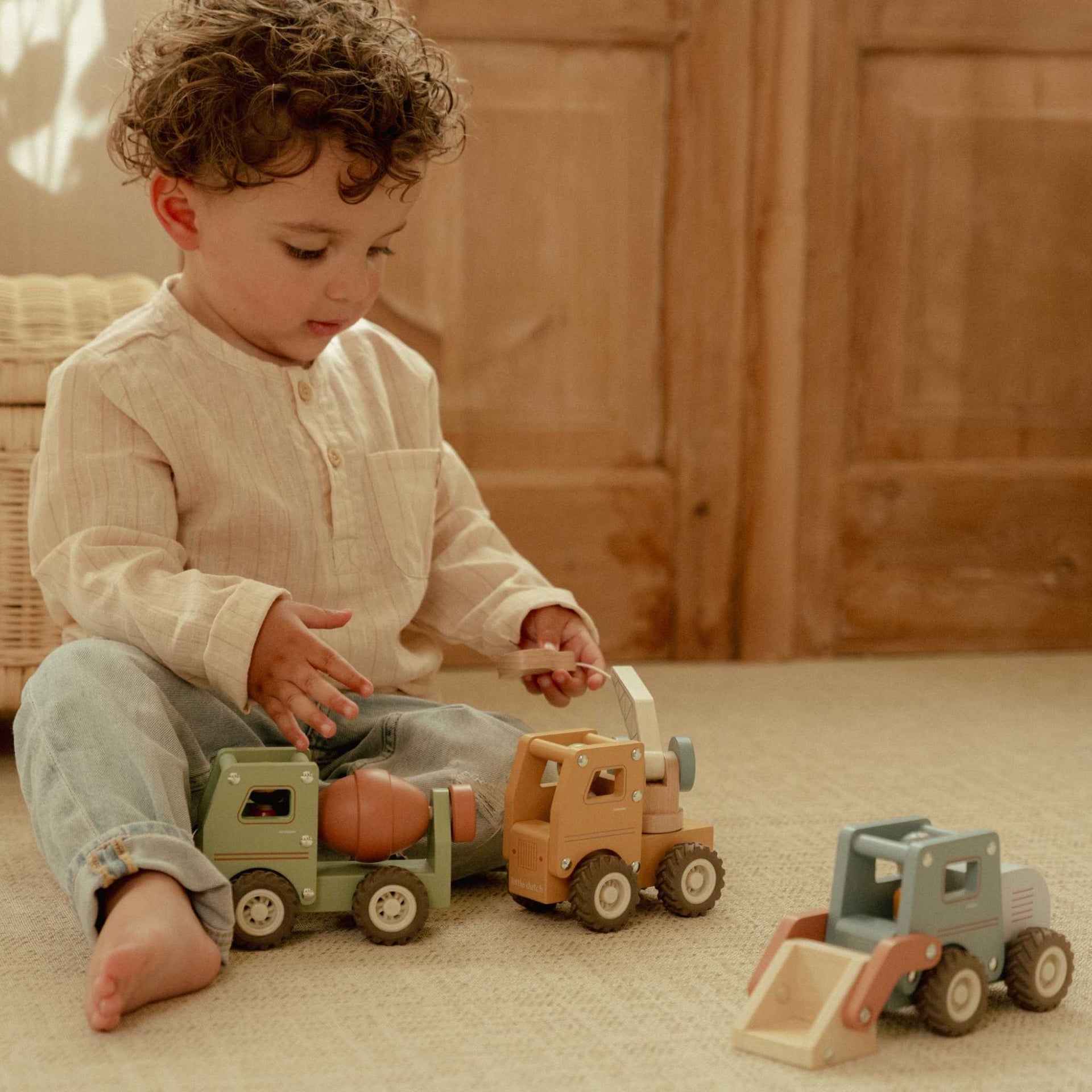Little Dutch Wooden Bulldozer
