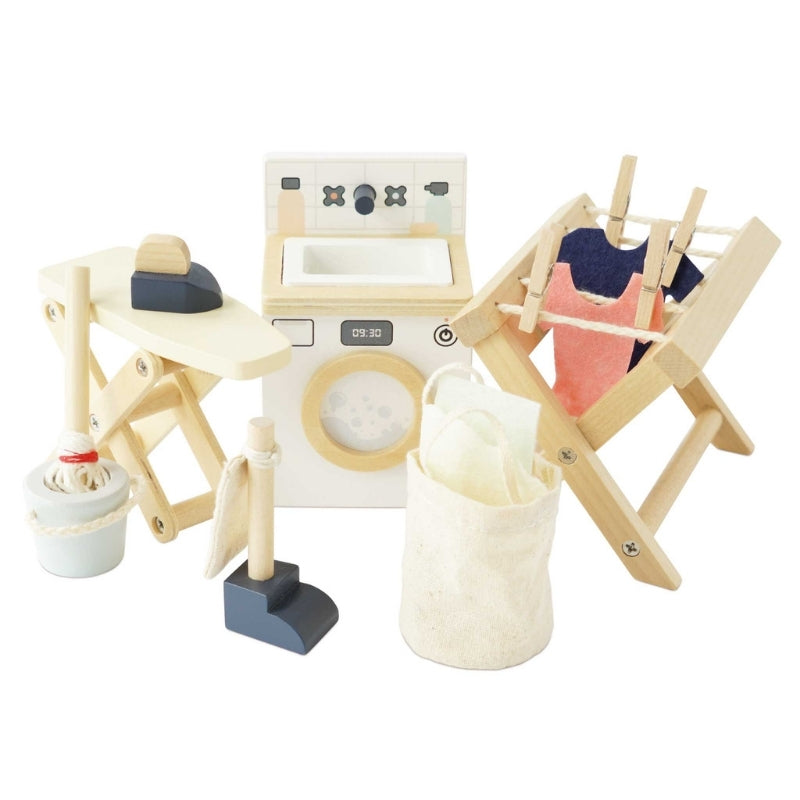 Le Toy Van Dolls House Laundry Room Furniture Set