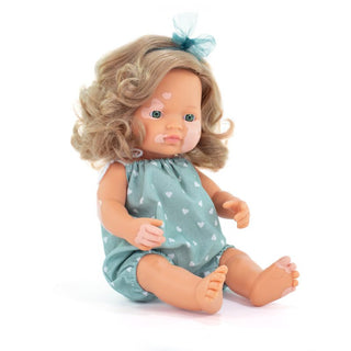 Miniland Girl Doll With Vitiligo Mulberry - 38cm