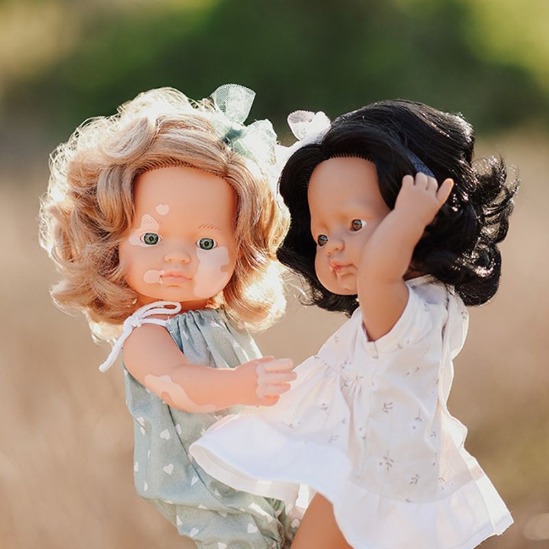 Miniland Girl Doll With Vitiligo Mulberry - 38cm