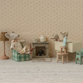 Maileg Baby Mice Twins In A Matchbox - Polka Dot/Stars