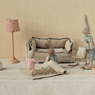 Maileg Baby Rabbit Micro Set - Sand/Rose