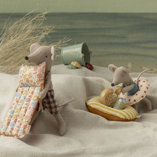 Maileg Dad Beach Mouse With Air Mattress
