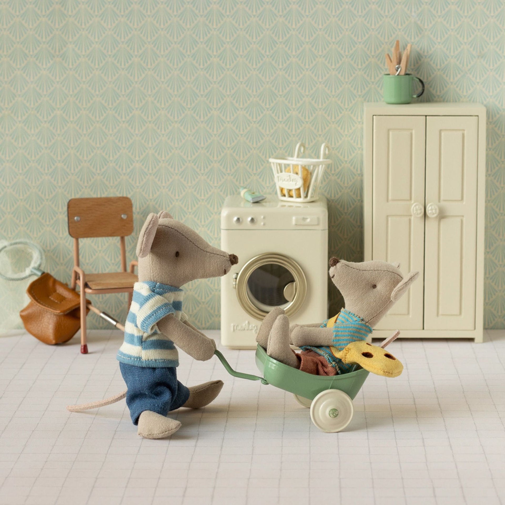 Maileg Little Brother Mouse with Bag