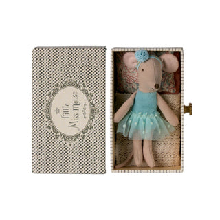 Maileg Little Sister Dance Mouse In Daybed