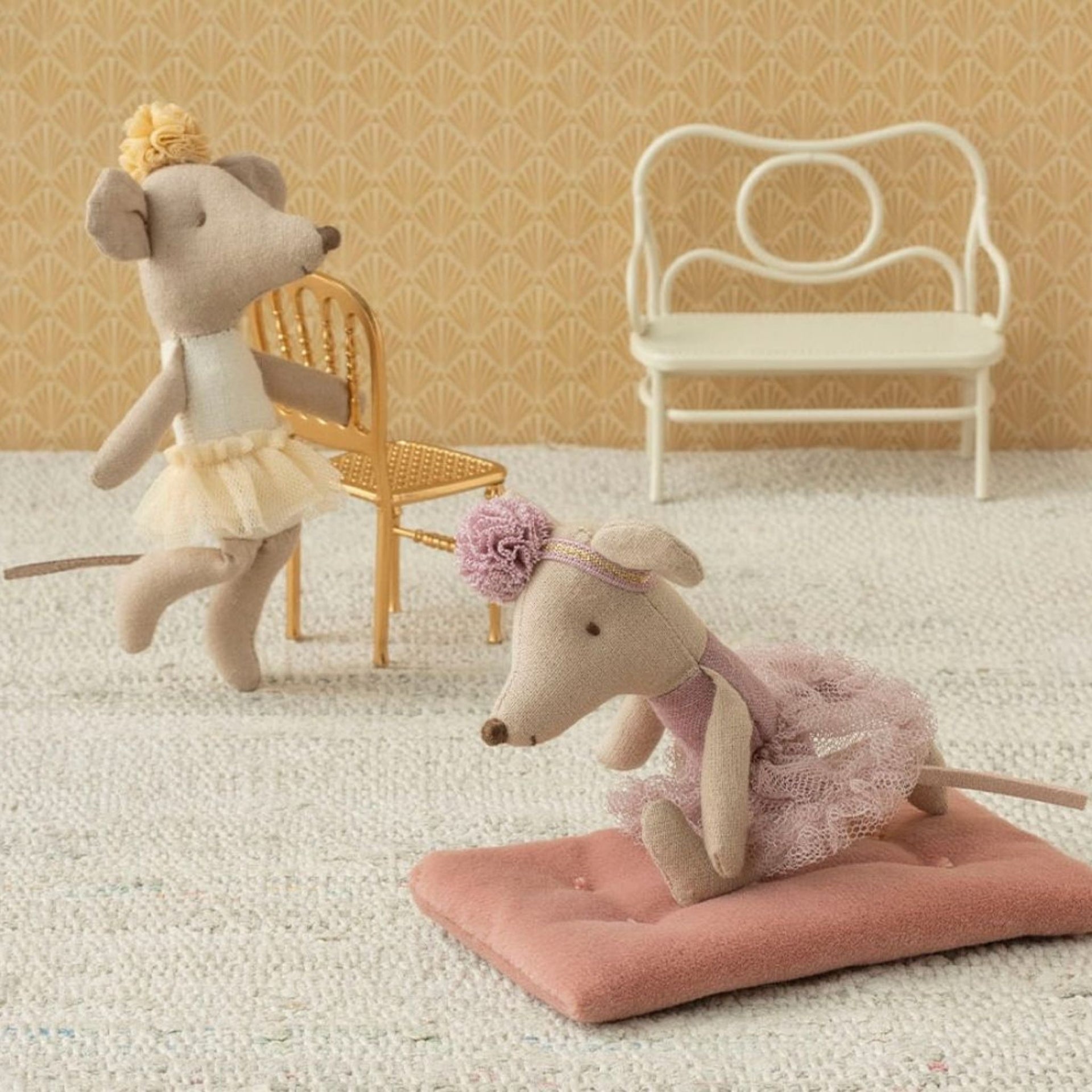 Maileg Little Sister Ballerina Mouse - Heather