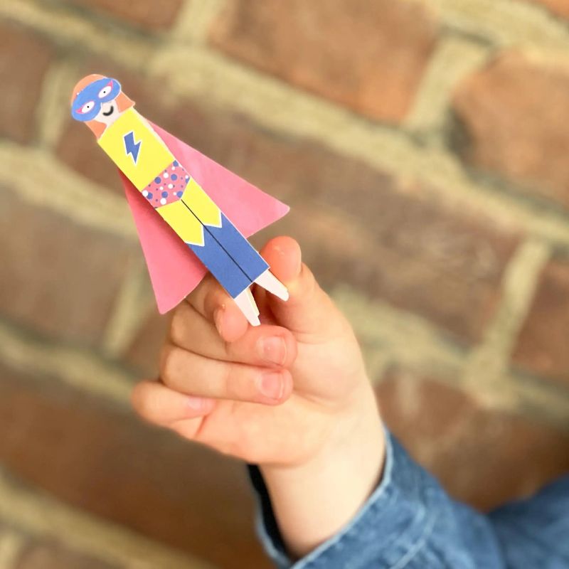 Cotton Twist Make Your Own Superhero Peg Doll