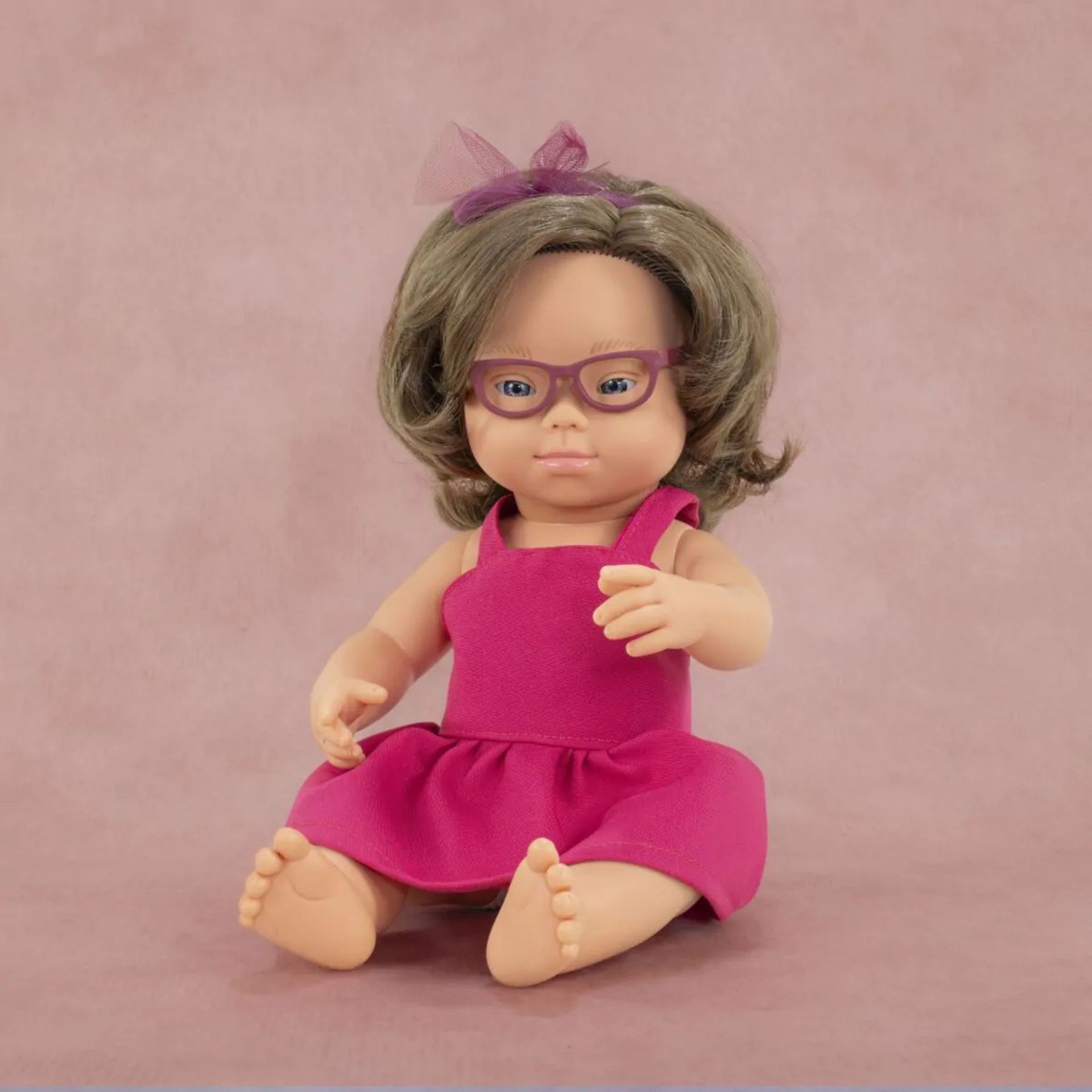 Miniland Girl Doll With Down Syndrome Forest - 38cm