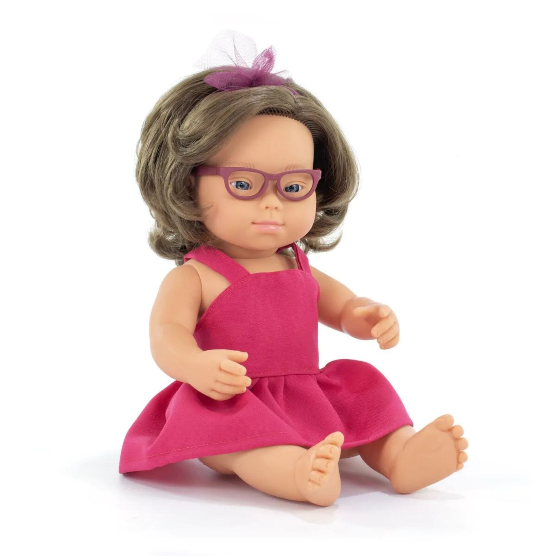 Miniland Girl Doll With Down Syndrome Forest - 38cm